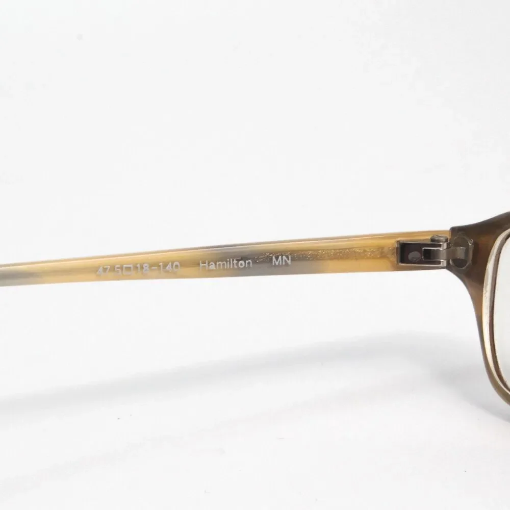Oliver Peoples Hamilton Eyeglasses Frames Brown Acetate Rectangular 47.5-18-140